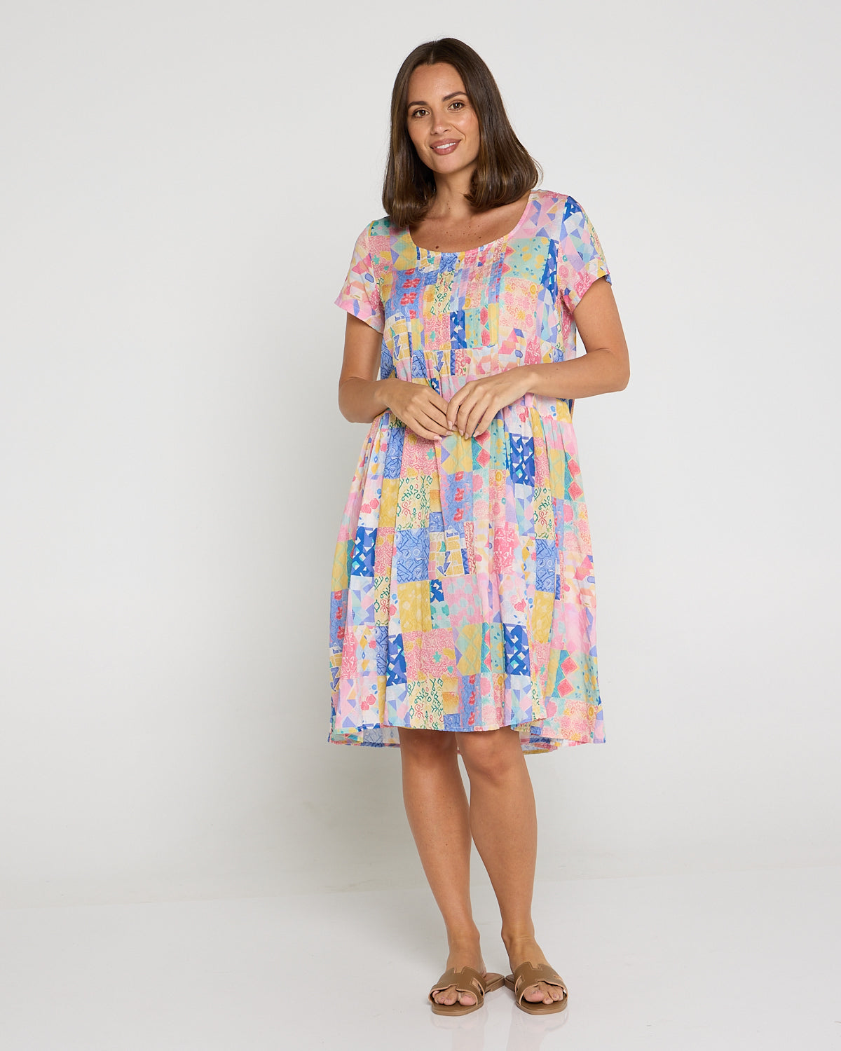 Emery Cotton Dress - Gelato Patch