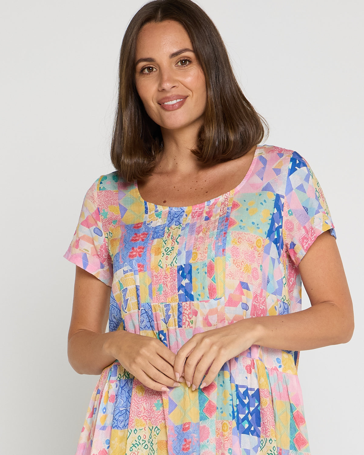 Emery Cotton Dress - Gelato Patch