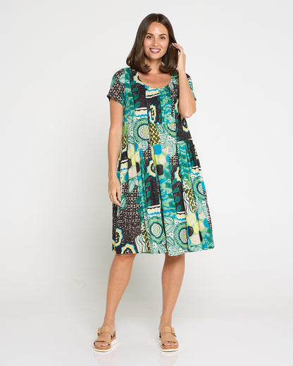 Emery Cotton Dress - Peacock Impressions