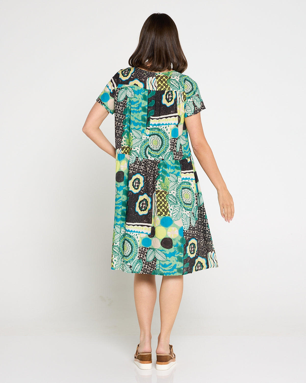 Emery Cotton Dress - Peacock Impressions