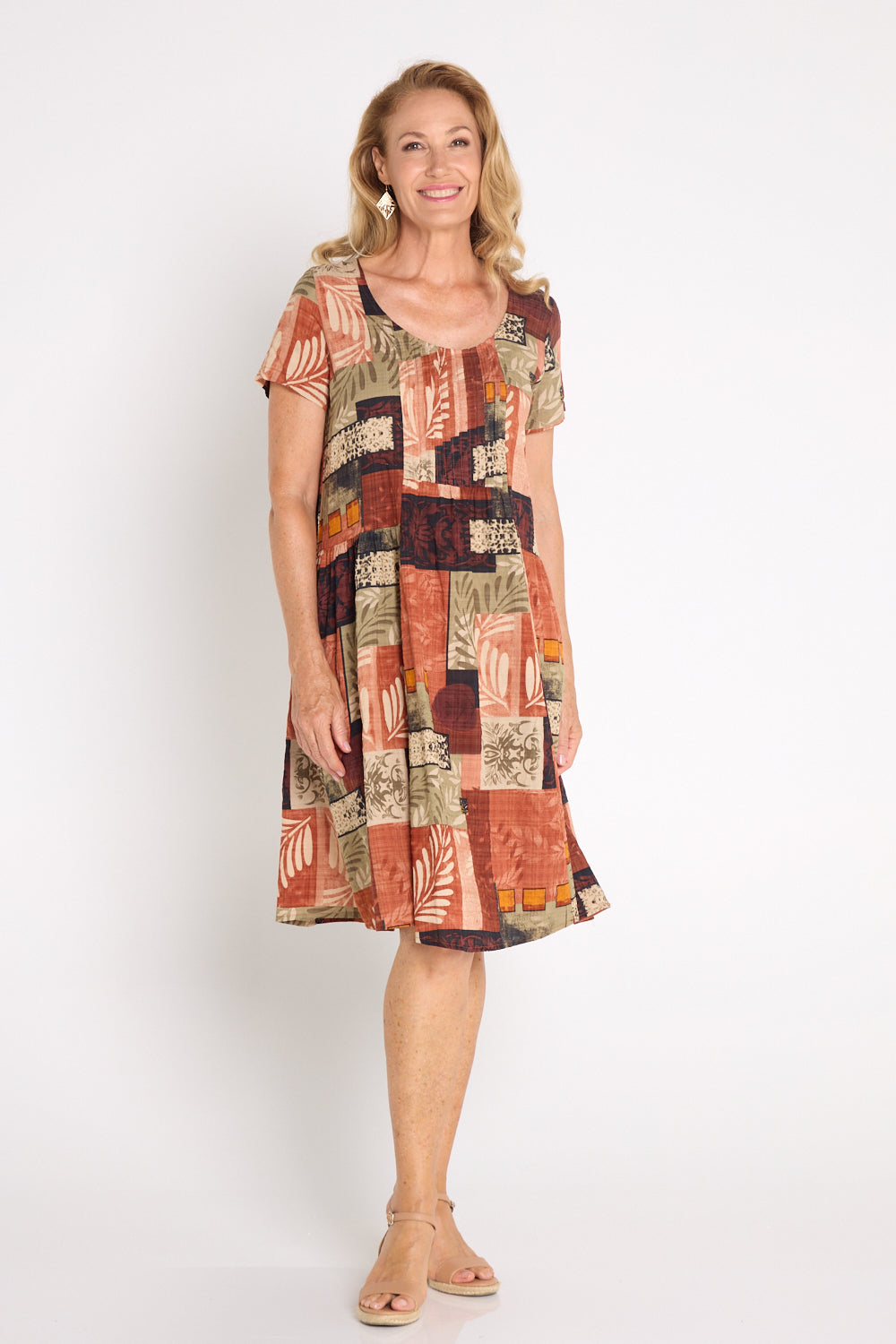 Emery Cotton Dress - Midcentury Mosaic