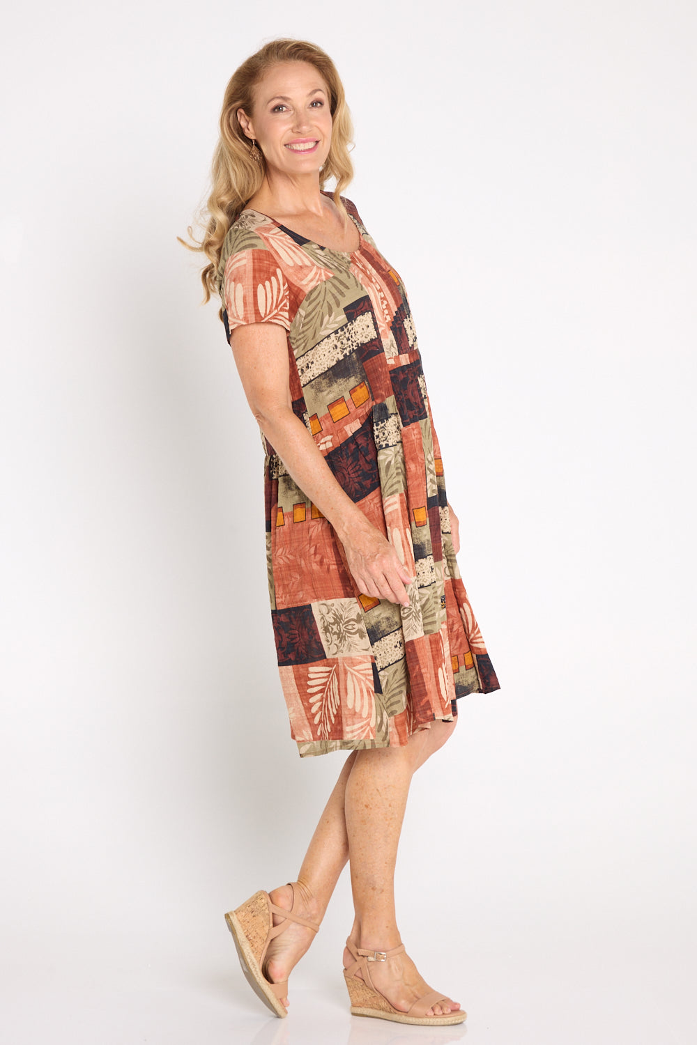 Emery Cotton Dress - Midcentury Mosaic