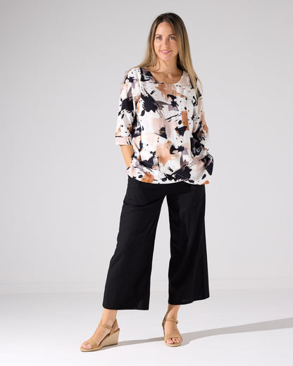 Aiko Linen Pants - Black
