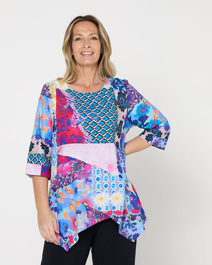 Esther Top - Garden Mosaic