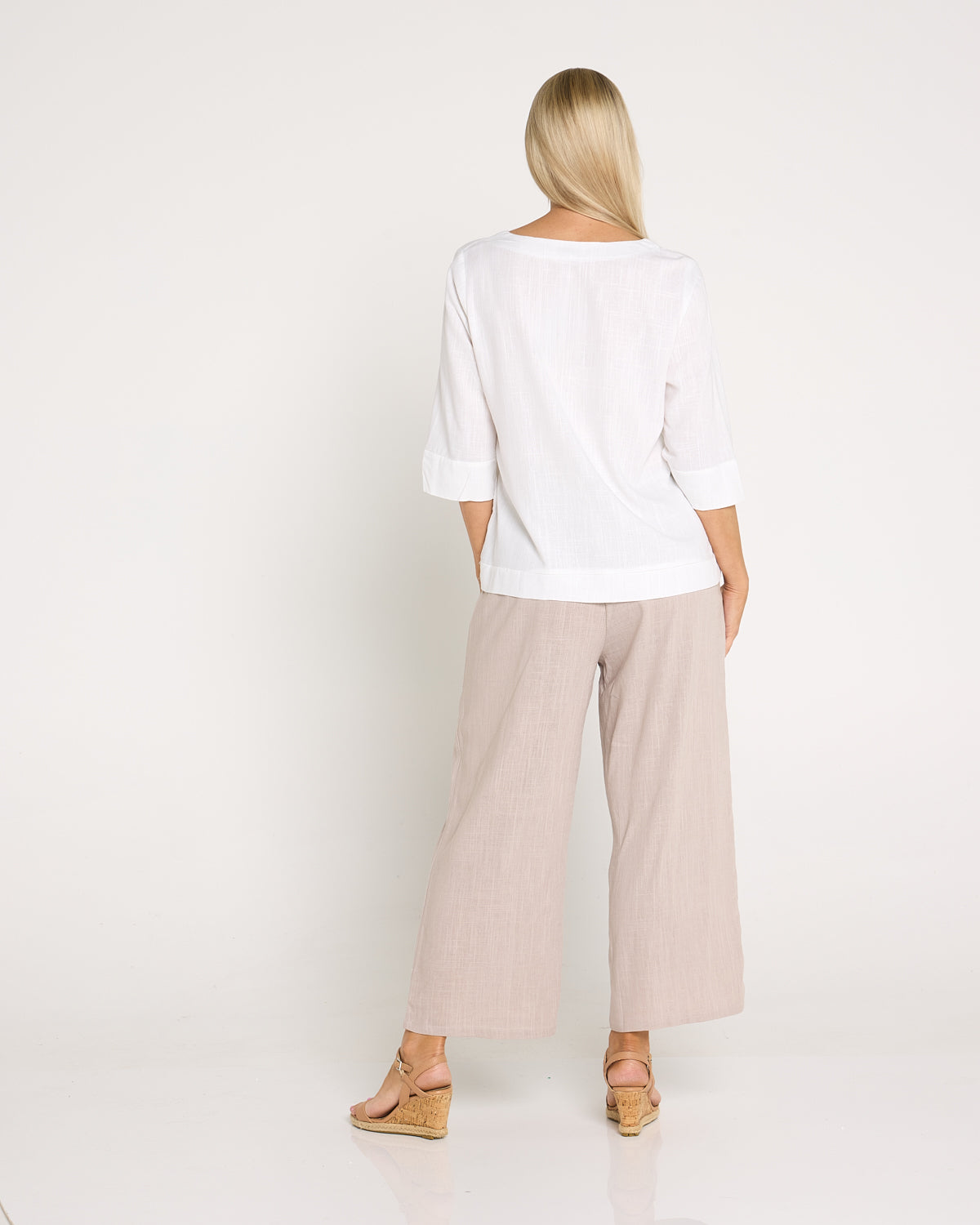 Aiko Linen Pants - Taupe