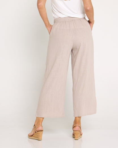 Aiko Linen Pants - Taupe