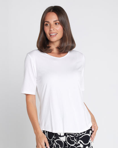 Belinda Modal Tee - White
