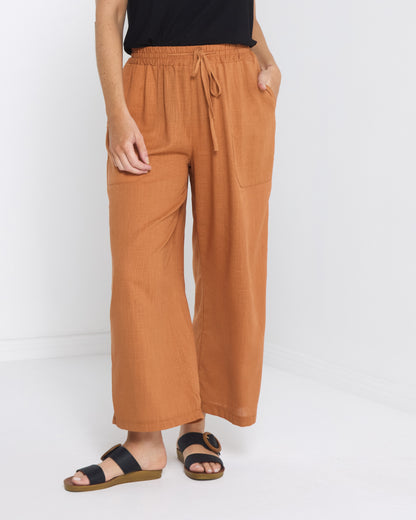 Aiko Linen Pants- Tan