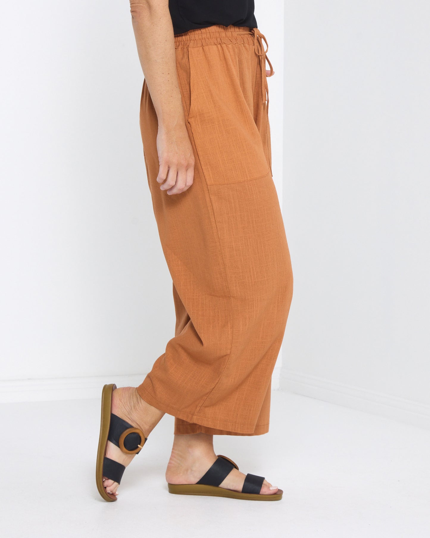 Aiko Linen Pants- Tan