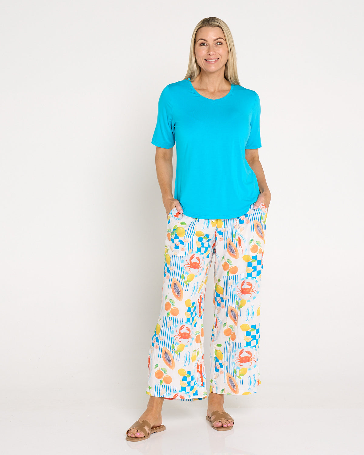 Aiko Lightweight Pants - Papaya Picnic