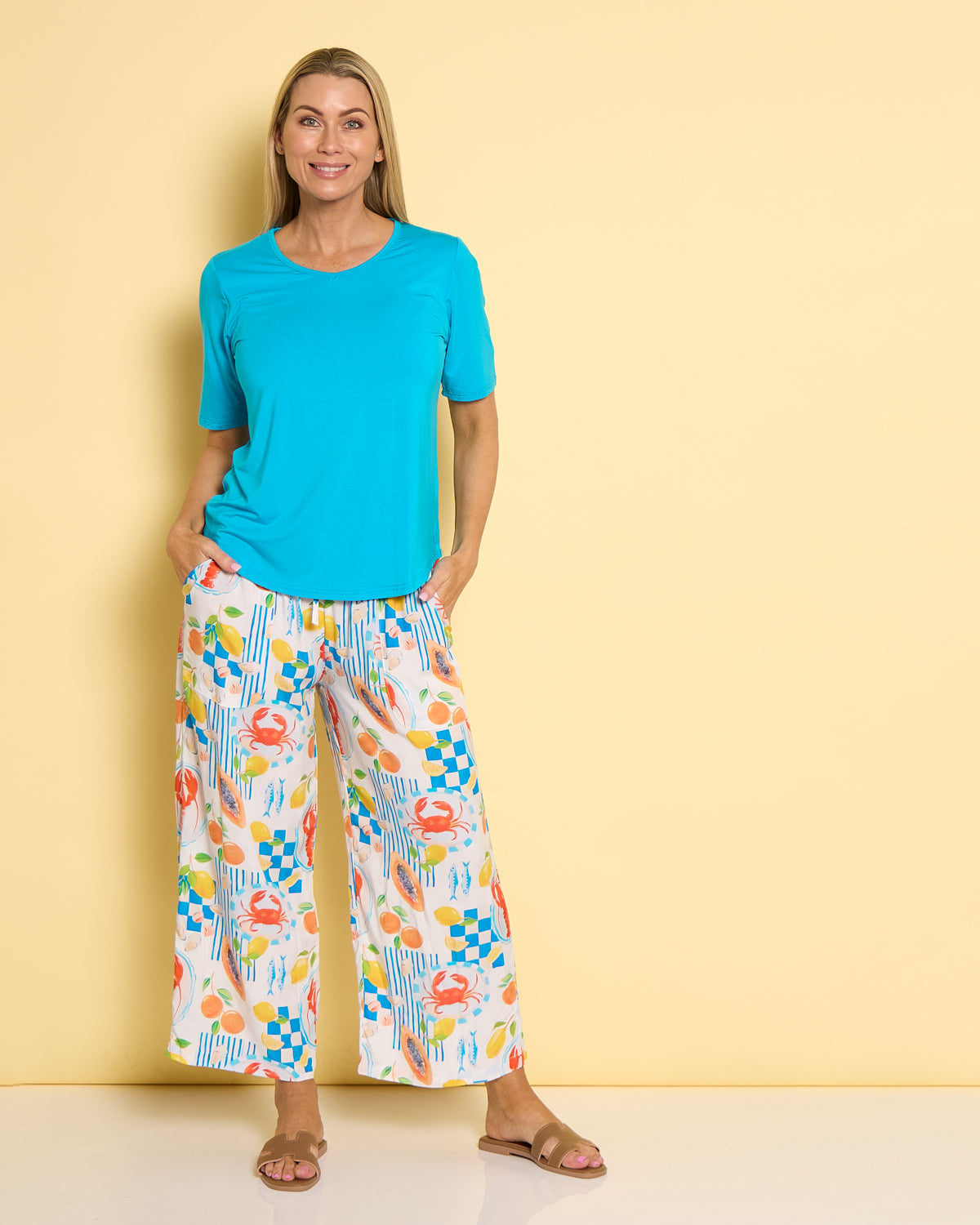 Aiko Lightweight Pants - Papaya Picnic