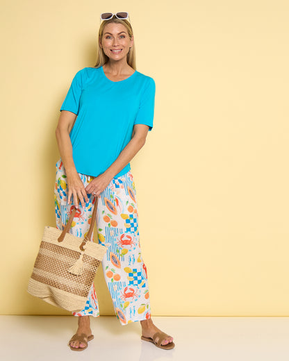 Aiko Lightweight Pants - Papaya Picnic