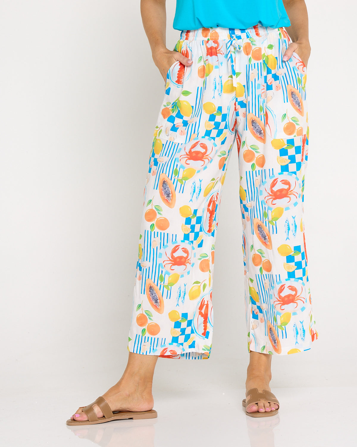 Aiko Lightweight Pants - Papaya Picnic