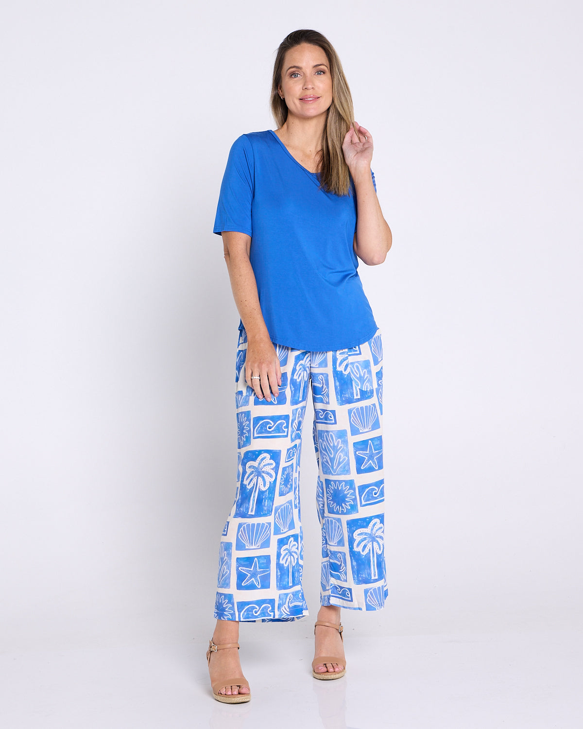 Belinda Modal Tee - Cobalt Blue