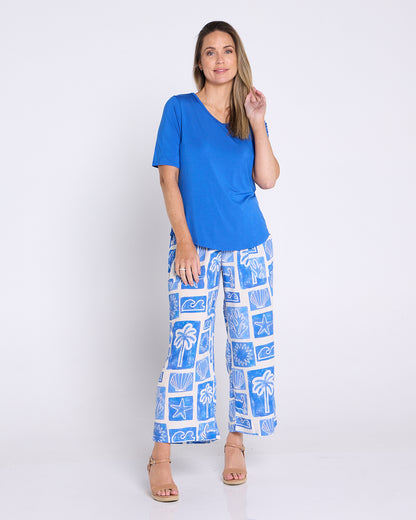 Belinda Modal Tee - Cobalt Blue
