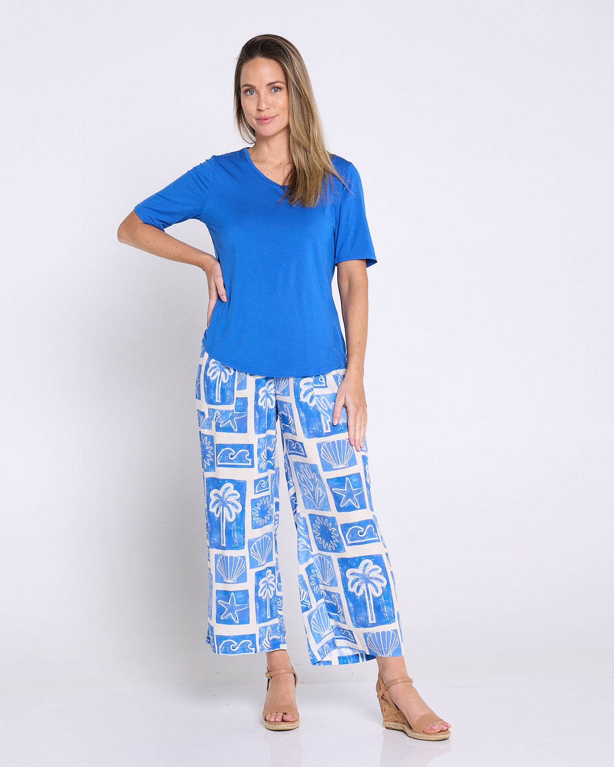 Belinda Modal Tee - Cobalt Blue
