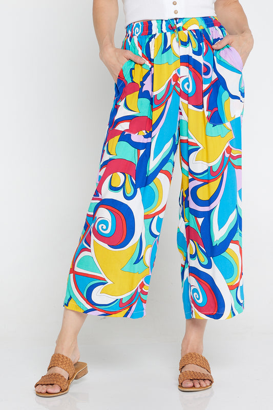Aiko Lightweight Pants - Psychedelic Floral
