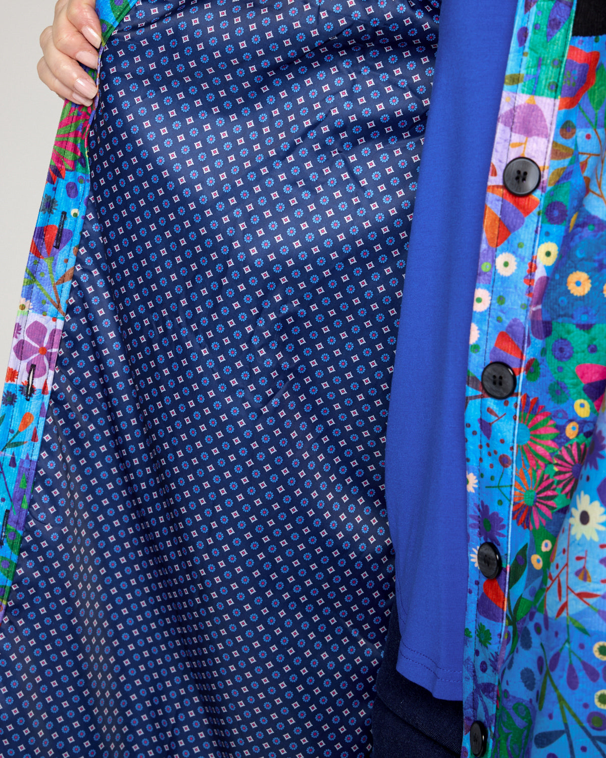 Bicheno Corduroy Coat - Oceanic Blossom
