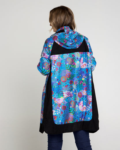 Bicheno Corduroy Coat - Oceanic Blossom