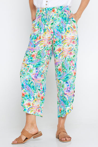 Cartia Pants - Tropical Paisley