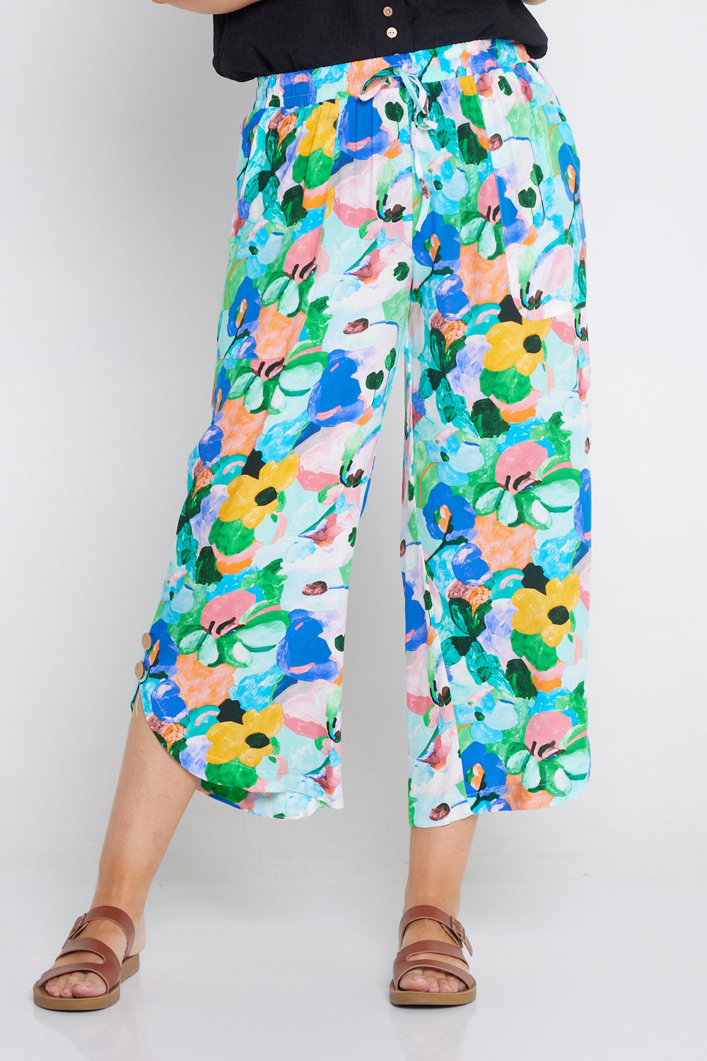 Cartia Pants - Bright Summer Floral