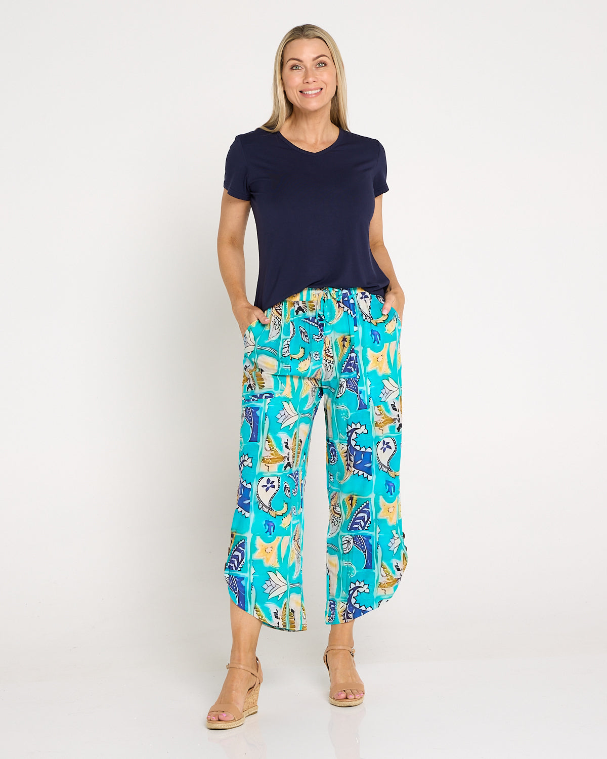 Cartia Pants - Seaside Paisley