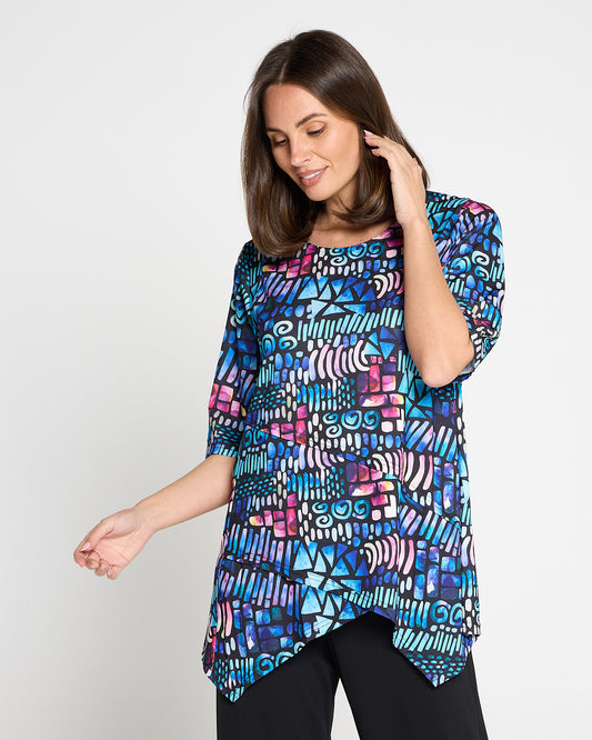 Judith Top - Paua Shell Print