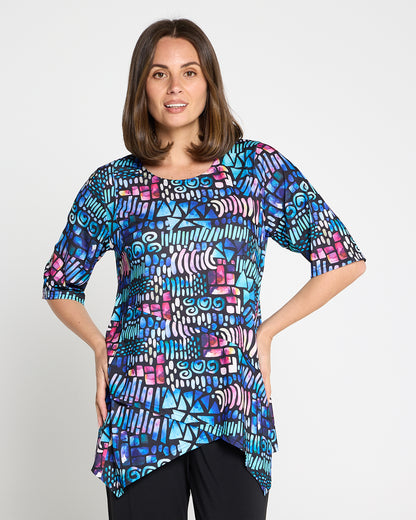 Judith Top - Paua Shell Print
