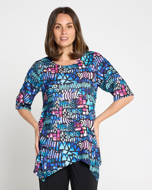Judith Top - Paua Shell Print
