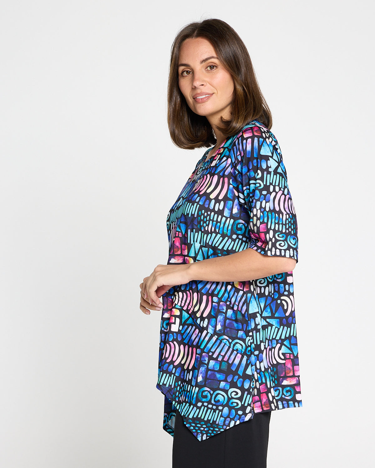Judith Top - Paua Shell Print