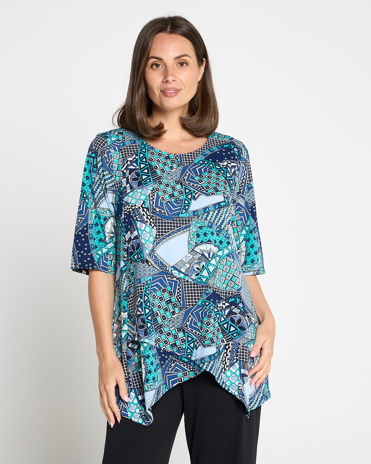 Judith Top - Aquamarine Mosaic