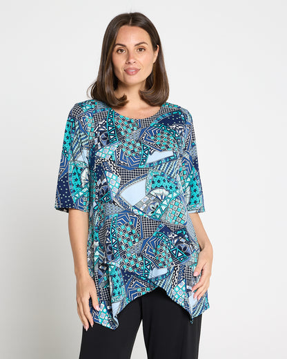Judith Top - Aquamarine Mosaic