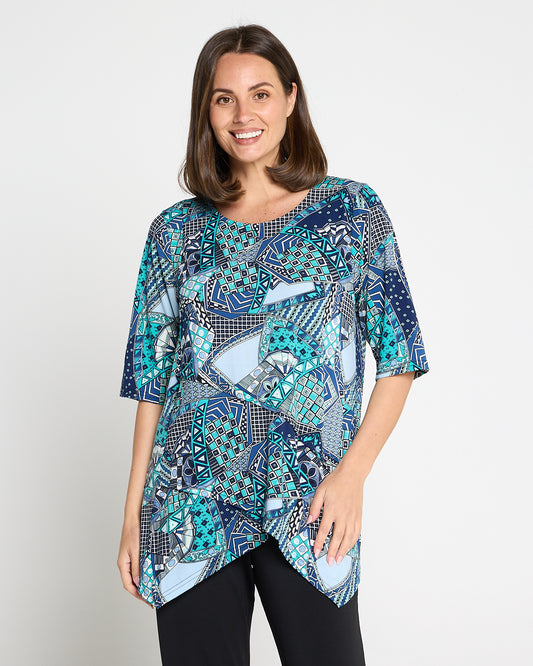 Judith Top - Aquamarine Mosaic