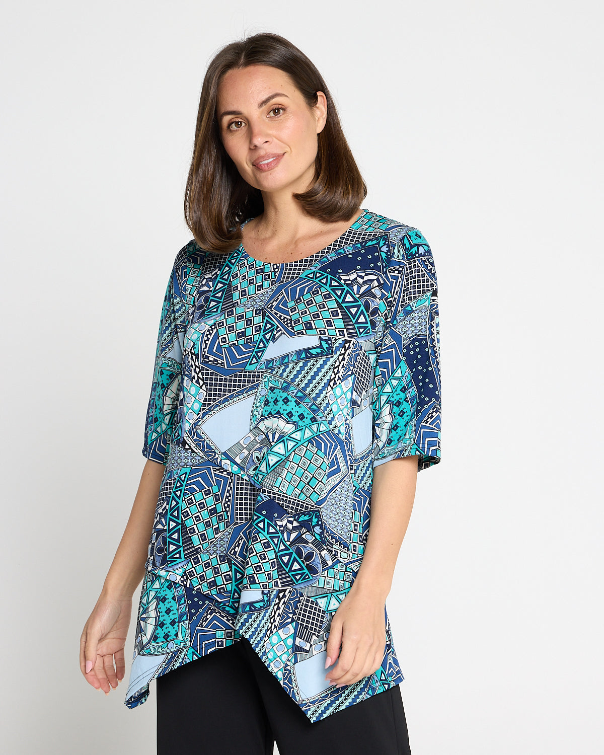 Judith Top - Aquamarine Mosaic