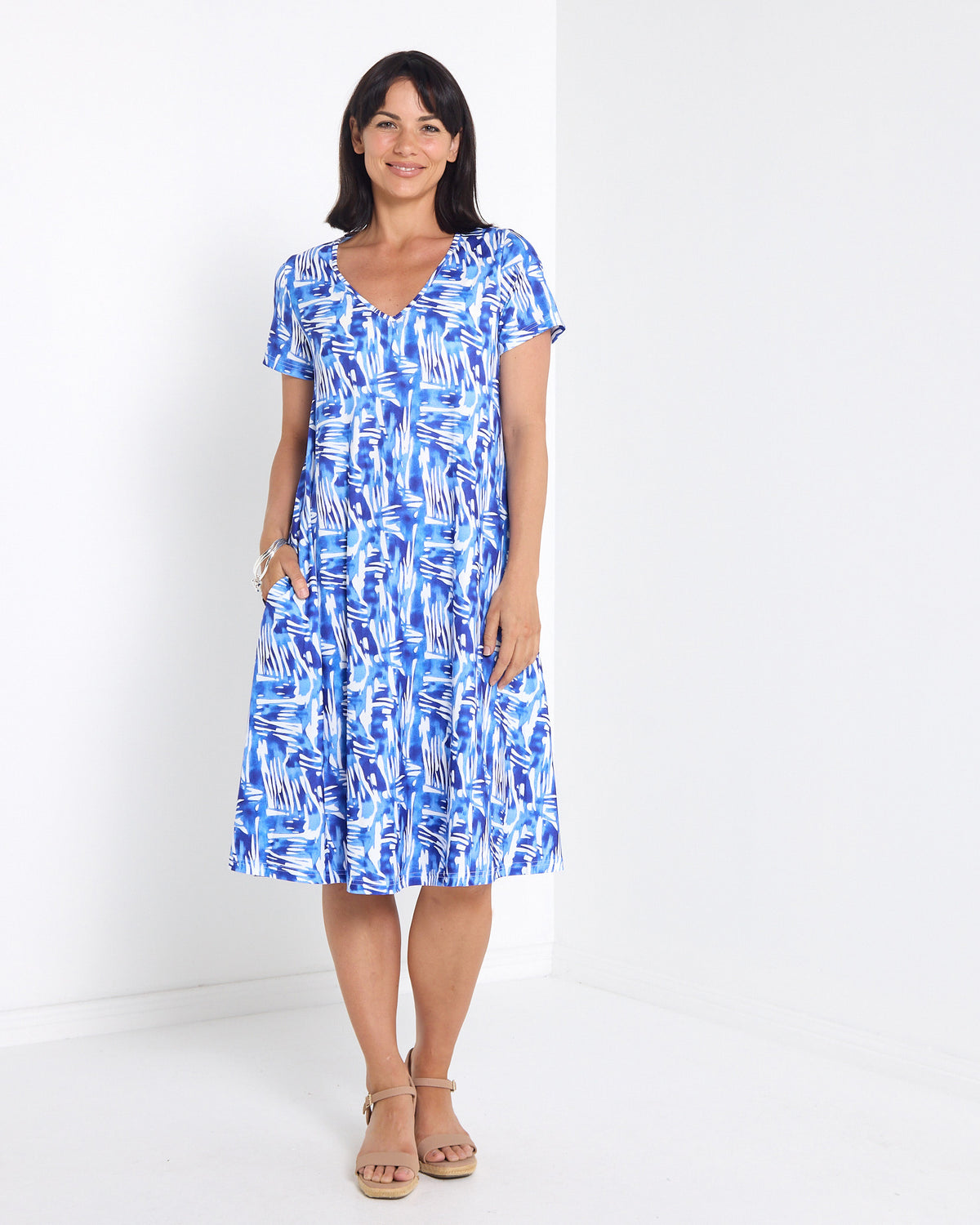 Christobel Dress - Blue Current