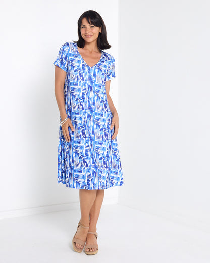 Christobel Dress - Blue Current