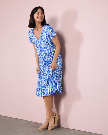 Christobel Dress - Blue Current