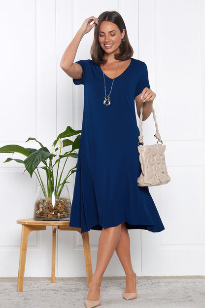 Christobel Dress - Navy