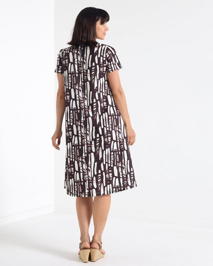 Christobel Dress - Chocolate Sketch