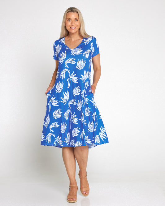 Christobel Dress - Ocean Palm