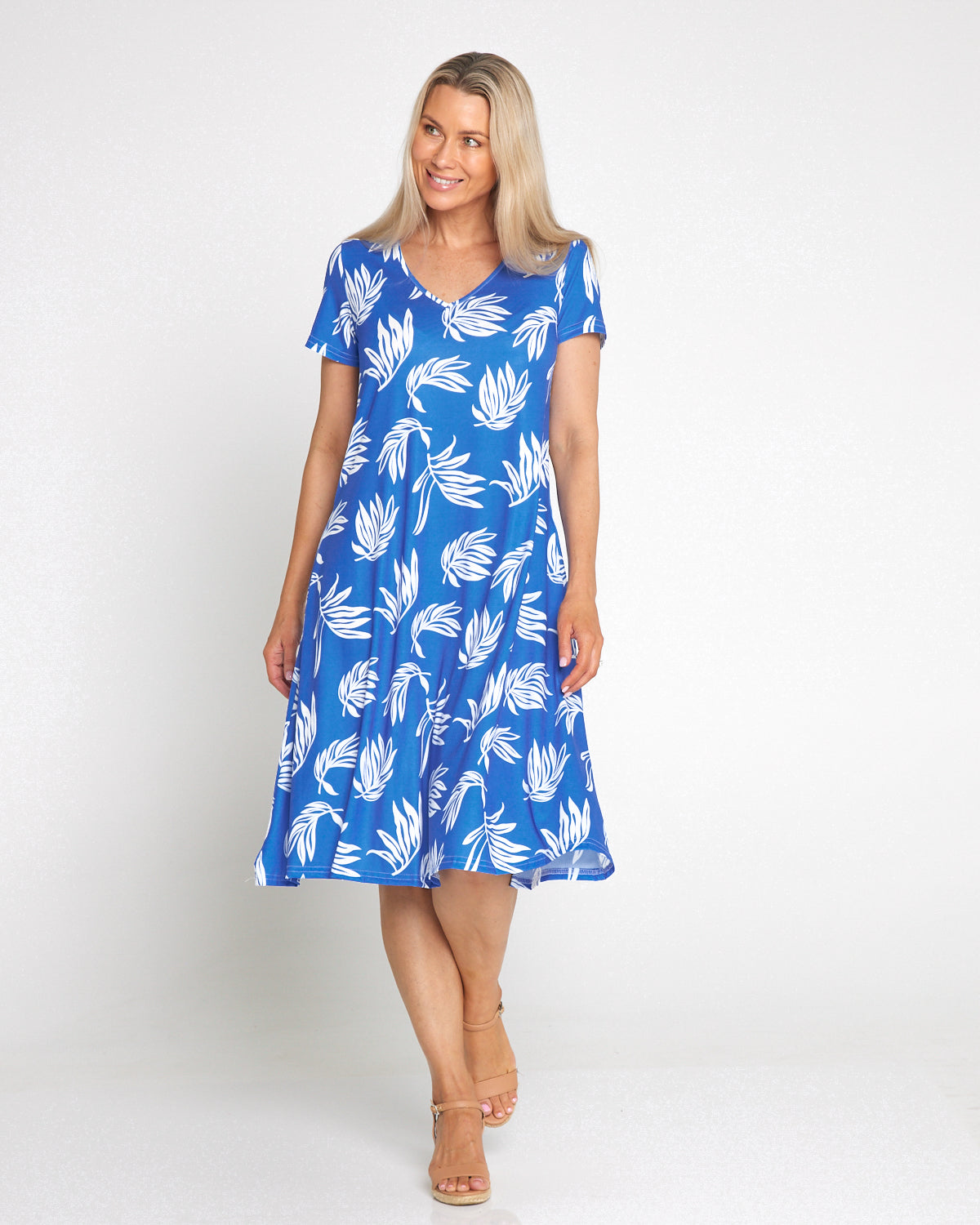 Christobel Dress - Ocean Palm