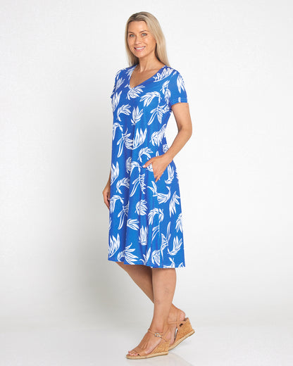 Christobel Dress - Ocean Palm