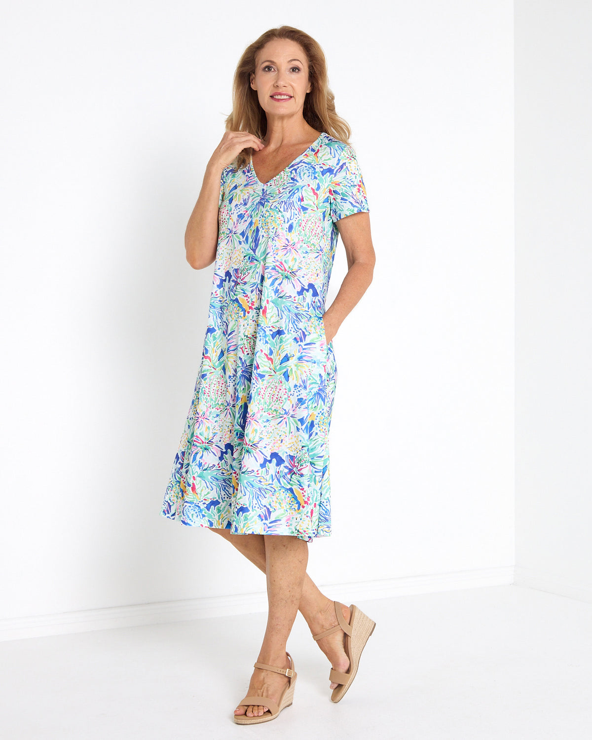 Christobel Jersey Dress - Bright Print