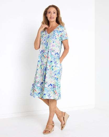 Christobel Jersey Dress - Bright Print
