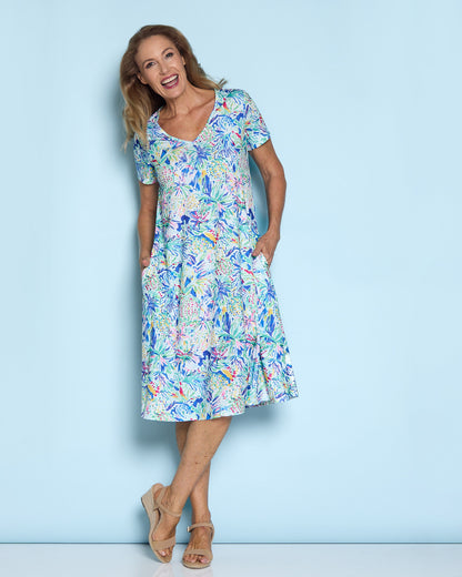 Christobel Jersey Dress - Bright Print