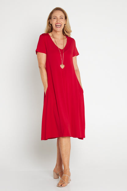 Christobel Dress - Red