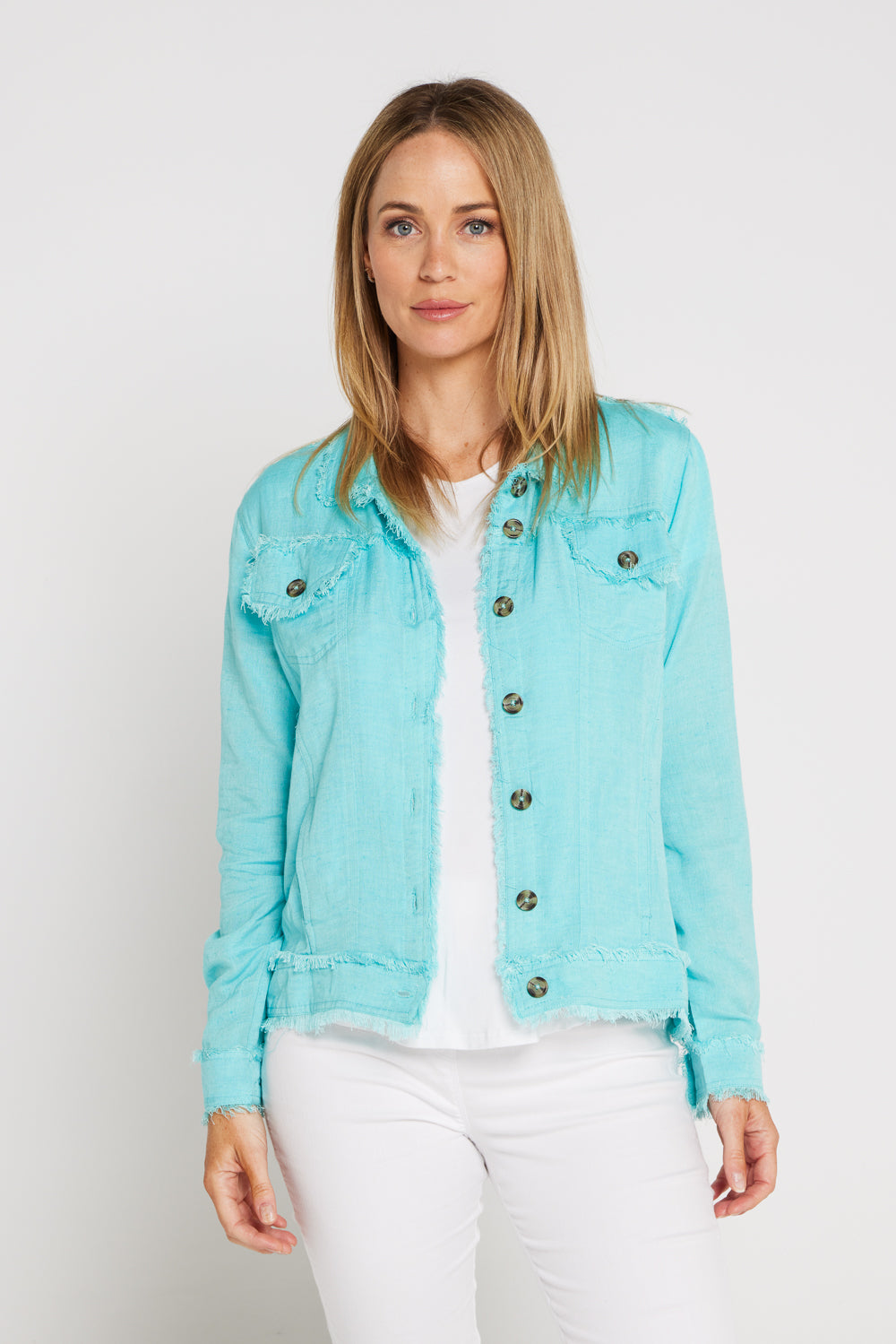 Orientique Essentials Summer Jacket - Aqua