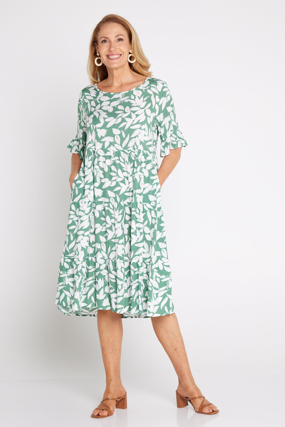 Jackson Dress - Green Leaf