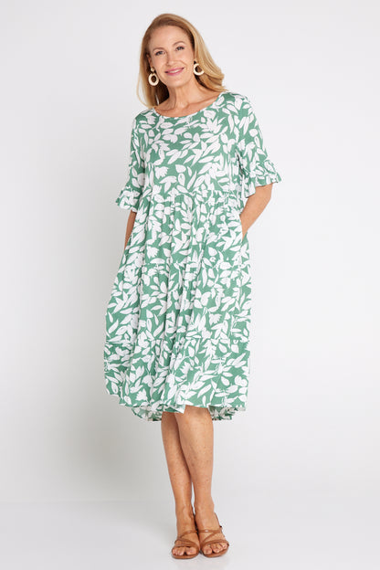 Jackson Dress - Green Leaf