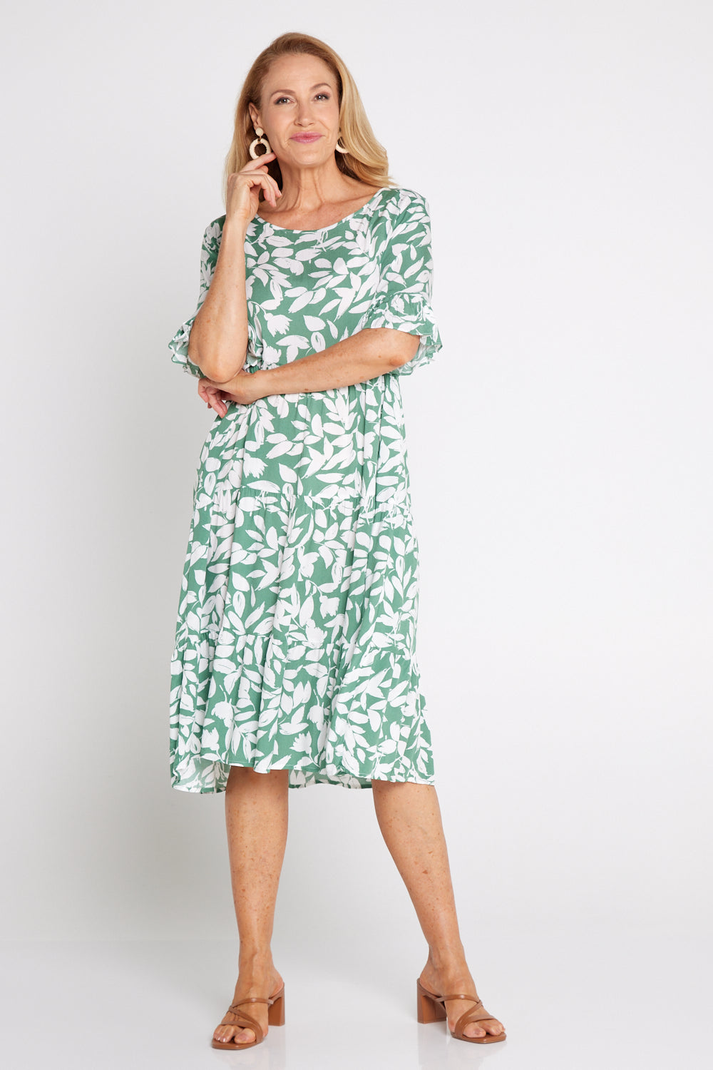 Jackson Dress - Green Leaf